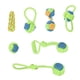 thumbnail image 3 of Juguete de cuerda interactivo para perros, resistente a las mordeduras, mantiene los dientes sanos, 7 piezas, juego de juguetes de bolas de cuerda para masticar ecológicos para, 3 of 8