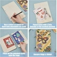 thumbnail image 4 of 1set Butterfly Greeting Card Holder Color My World Photo Album Wooden Loose Leaf Binder Flowers Photo Album 2-Rings Cover Planner Keeper Keepsake for Holiday Birthday Gifts Wedding Planner, 4 of 8