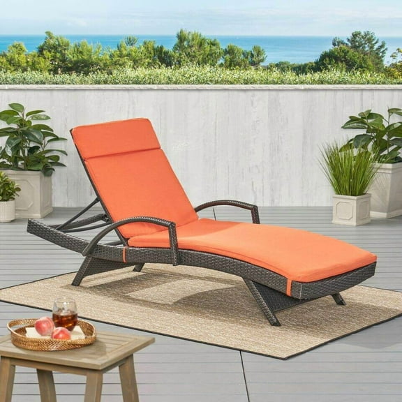 Garden Tools 52005.00CUSH-ORG (2PCS) Salem Outdoor Chaise Lounge Cushion (Without Chaise Lounge),Outdoor Furniture
