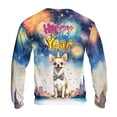 thumbnail image 2 of Happy New Year with Chihuahua Fireworks Holiday Xmas Winter 2025 All Over Print 3D Sweatshirt Unisex Merch Dog Lover Gifts Idea - 00025, 2 of 6