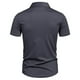 thumbnail image 4 of pstuiky camisetas para hombre, Camisa informal de negocios de color liso con solapa y botones de manga corta para hombre camisas casuales para hombre l, 4 of 6