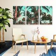 thumbnail image 4 of Idea4wall 3 Piece Tropical Canvas Wall Art Palm Tree Canvas Prints Modern Home Wall Decor, 24"x36", 4 of 5