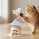 thumbnail image 1 of Afeitadora Giratoria para Gatos y Perros: Juguete Educativo para Mascotas con Rotación de 360 Grados, Campana y Pluma para Un Entretenimiento Interactivo En El Hogar., 1 of 6