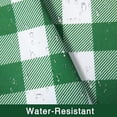 thumbnail image 5 of GlowSol 28"W x 30"L Kitchen Curtain Plaid Blackout Window Curtain Drapes for Living Room Bedroom, Green, 2 Panels, 5 of 6
