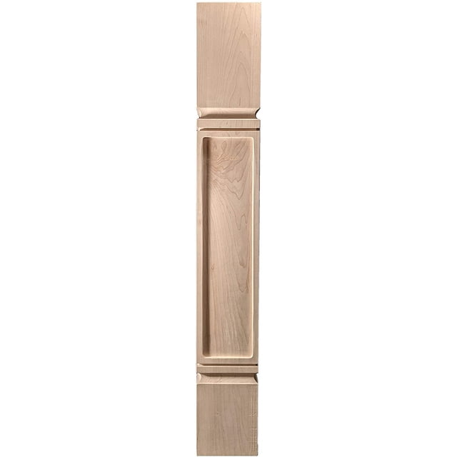 BingLTD - 36 Inch x 5 Inch Unfinished Rubberwood Post - 1 PC (K22500-FW-RW)