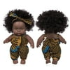 WOXINDA Black African Black Baby Cute Curly Black 8-Inch Vinyl Baby Toy