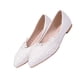 thumbnail image 2 of 1pair encaje zapatos de fondo plano elegantes zapatos de boda al aire libre zapatos casuales blanco, 2 of 5