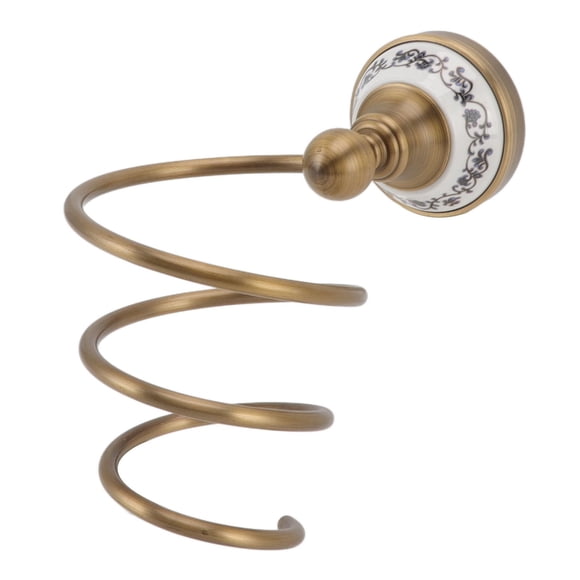 Soporte para secador de pelo de latón, soporte para secador de pelo de latón, soporte para secador de pelo Retro, soporte para secador de pelo de alta capacidad