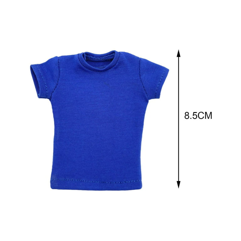 Fashion 1/12 Scale T Shirt Doll Clothes for 12 inch Female Figures
