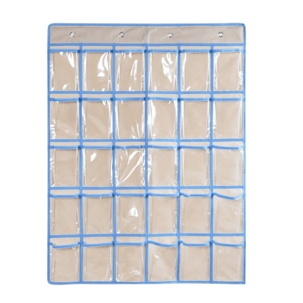 Classroom Pocket Chart Organizer, Cell Phones Calculator Holder for