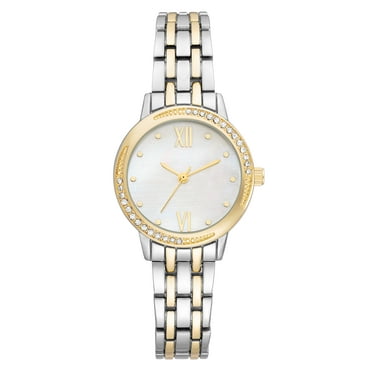 Time & Tru Ladies Two-Tone Bracelet Watch