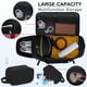 thumbnail image 3 of Bolsa de viaje para gimnasio Dakuly, impermeable, 40 L, con compartimento para zapatos, color negro, 3 of 6