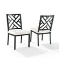 thumbnail image 5 of Crosley Furniture Locke 18.5" Metal Outdoor Dining Chair in Black (Set of 2), 5 of 10