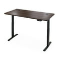 thumbnail image 2 of Hi5 Electric Height Adjustable Standing Desks with Rectangular Tabletop (63"x 27.50") for Home Office Workstation-(Walnut Color top/ Black frame), 2 of 9