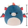 thumbnail image 5 of Squishmallows Original 14-Inch Carin Blue Dragon with Orange Mane Official Jazwares Plush, 5 of 6