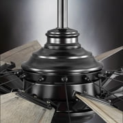 Luxury Tuscan Ceiling Fan, Large Size: 16.022H x 60W, with Old World Style Elements, Matte Black Finish, UHP9475 from the Saybrook Collection by Urban Ambiance