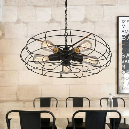 Industrial Vintage Metal Fan Shape Hanging Ceiling Light Fixtures