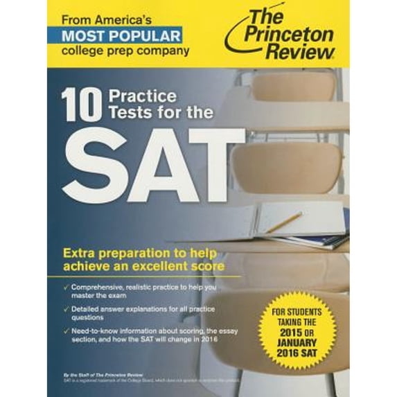 Pre-Owned 10 Practice Tests for the SAT: (College Test Preparation) by Princeton Review PB