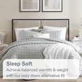 thumbnail image 4 of Swift Home King Gray Comforter Set - Decorative Tufted Pom Poms Bedding Set - 3 Pieces Bed Linen 1 Comforter And 2 Pillow Shams, 4 of 4