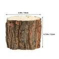 thumbnail image 2 of OUNONA Rustic Wood Bark Planter Pot 10cm Log Flower Pot Tree Stump Plant Container Farmhouse Decor for Indoor Outdoor, 2 of 8