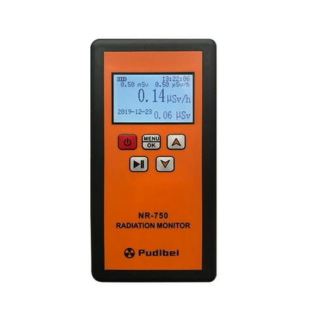 

Docooler NR-750 Handheld Portable Nuclear Radiation Detector LCD Display Household Radioactive Tester Geiger Counter β Y X-ray Detection Sound Vibrations Triple Alarm Practical Nuclear Radiation Det