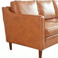 thumbnail image 2 of HomeRoots 473439 Blue Faux Leather Modern Modular Sofa, 2 of 11