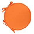 thumbnail image 1 of 1 cojín redondo para asiento de casa, grueso, de esponja, para escuela, oficina y restaurante (naranja, diámetro 38 cm)., 1 of 7