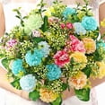 thumbnail image 5 of Hydrangea Artificial Flowers, Faux Hydrangea Flowers Outdoor, Realistic Artificial Florals, Faux Blooms Arrangement for Home, Flower Bouquet for Wedding, Durable Floral Decor, 12.99 in,Purple, 5 of 6