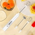 thumbnail image 4 of Reheyre Electric Handheld Egg Beater Rechargeable Three Gears Adjustable Whisk Blender Kitchen Tools - 1 Set, 4 of 8