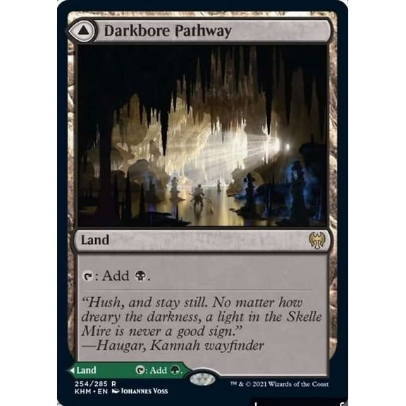 MtG Kaldheim Rare Darkbore Pathway // Slitherbore Pathway #254