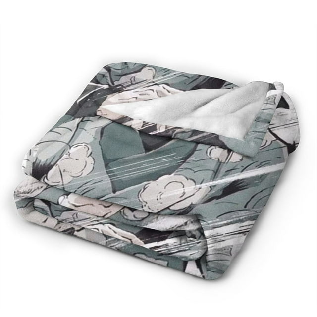 Flannel Light Weight Blankets Quilts Air conditioning Blankets Vertical Demon Slayer Blade Rin Taki Sakinji