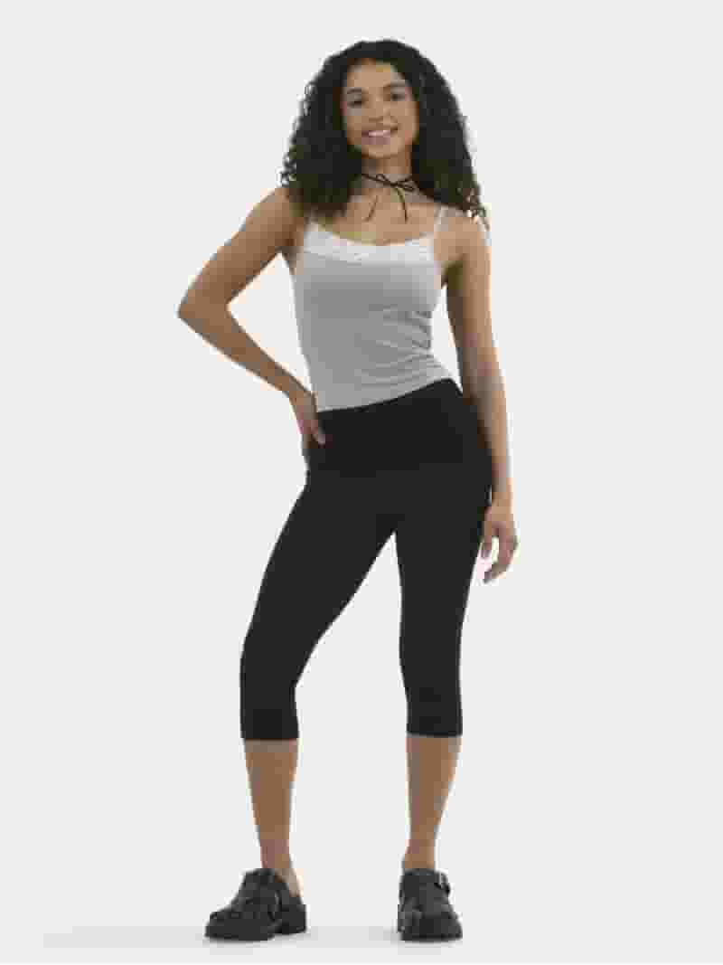 【Sinoon】 Capri Leggings Pants No Boundaries Capri Leggings, Women's - Walmart.com