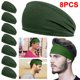 thumbnail image 1 of Hombres Mujeres Fitness Sweatband Elástico Correr Diadema Secado Rápido (verde), 1 of 5