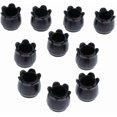 thumbnail image 5 of Furniture Pads Chair Leg Caps Black Lotus Flower Feet Tips with Felt Pads Silicone Furniture Table Legs Covers Table (Color : Black with Felt,Suitable for circular diameters of 22-26mm), 5 of 5