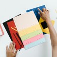 thumbnail image 1 of HONMEET 100 Sheets A5 Lined Refill Paper for Loose Leaf Paper Colored Document Writing, 1 of 6