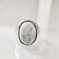 thumbnail image 4 of Howlite Mans Ring, Natural White Turquoise Ring, Birthstone, Silver Jewelry, 925 Silver Ring, Birthday Gift, Heavy Mens Ring, Arabic Design, Ottoman Style Ring, Christmas, Turkey Mens Signet Ring, 4 of 5