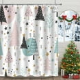 thumbnail image 5 of Christmas Shower Curtain, Winter Shower Curtain, Waterproof Cute Bathroom Shower Curtain, Stars Christmas Tree Shower Curtains, Bathroom Curtains Shower Bathroom Decor, 5 of 5