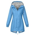 thumbnail image 5 of Sentmoon Jackets for Women Trendy Waterproof Hooded Neck Womens Lightweight Jackets Long Sleeve Rain Coat with Pockets for Cycling Running Commuting, 5 of 8