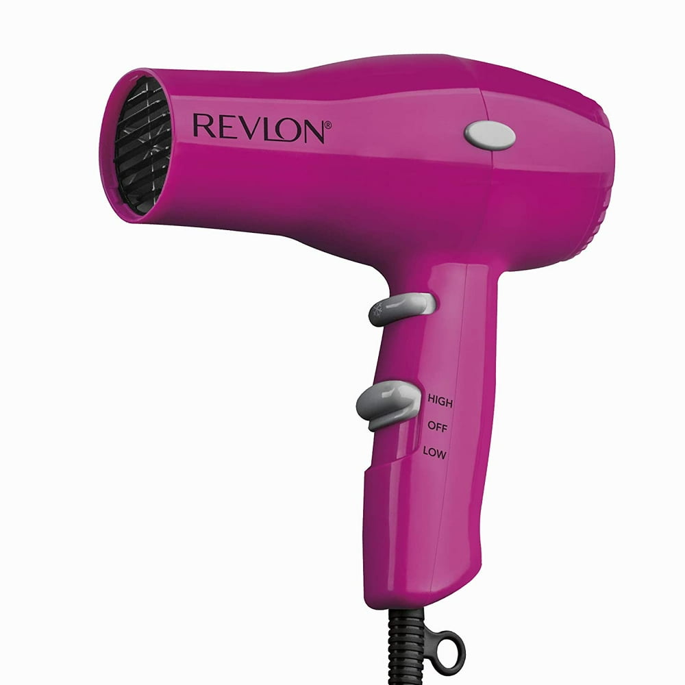 Revlon 1875W Lightweight + Compact Travel Hair Dryer, Pink Walmart