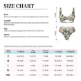 thumbnail image 4 of Kdxio Palm Trees and Tropical Print Women's 2 Piece High Waisted Wrap Spaghetti Strap Summer Swimsuit Bikini Set-, 4 of 7