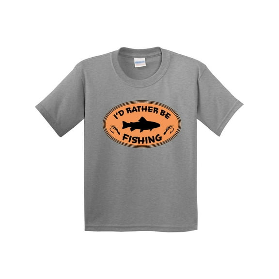Inktastic I'd Rather Be Fishing Youth T-Shirt