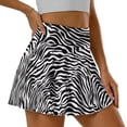 thumbnail image 5 of Yuyamidu Zebra Stripe Athletic Skorts for Women Active Skort Lightweight Skirt for Running Tennis Golf Workout Sports High Waisted Skirts Size S, 5 of 7