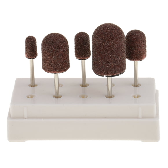 5 Uds., profesion, Pedicura, Manicura, Tapones de Lijado Abrasivos para Eliminación de , Limado de Uñas con Soporte Salvador Tapas de lijado