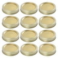 thumbnail image 3 of 1 Set Regular Mouth Jar Lids Canning Jar Caps Metal Storage Jar Lids with Rings, 3 of 8