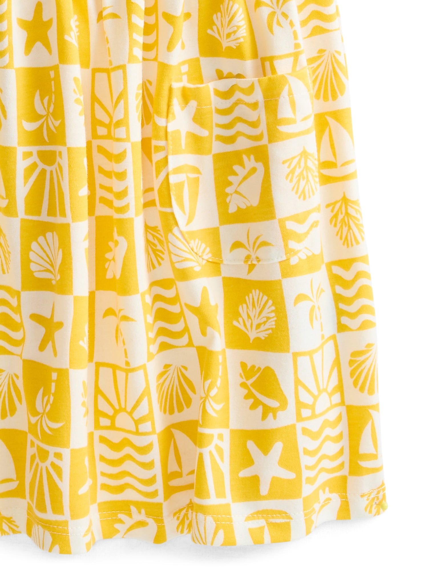 Wonder Nation Toddler Girls Sleeveless Knit Tank Play Dress, Sizes 12M–5T