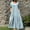 Light Blue, variant on Gspmoly Dresses for Women Plus Size, Women Summer Fashion Short Sleeve Vent Round-Neck Casual Dress Party Dresses for Women Deals
