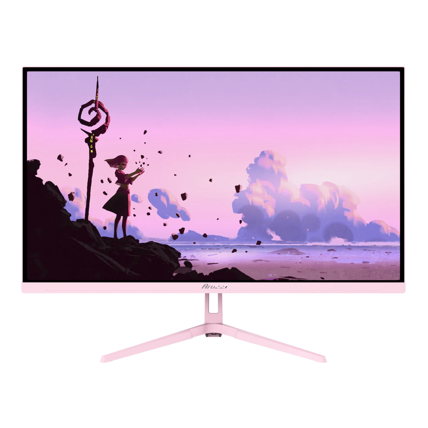 Arozzi Nova 27" QHD 1440p Gaming Monitor – IPS, 180Hz, 1ms, HDR10, Adaptive Sync – Pink