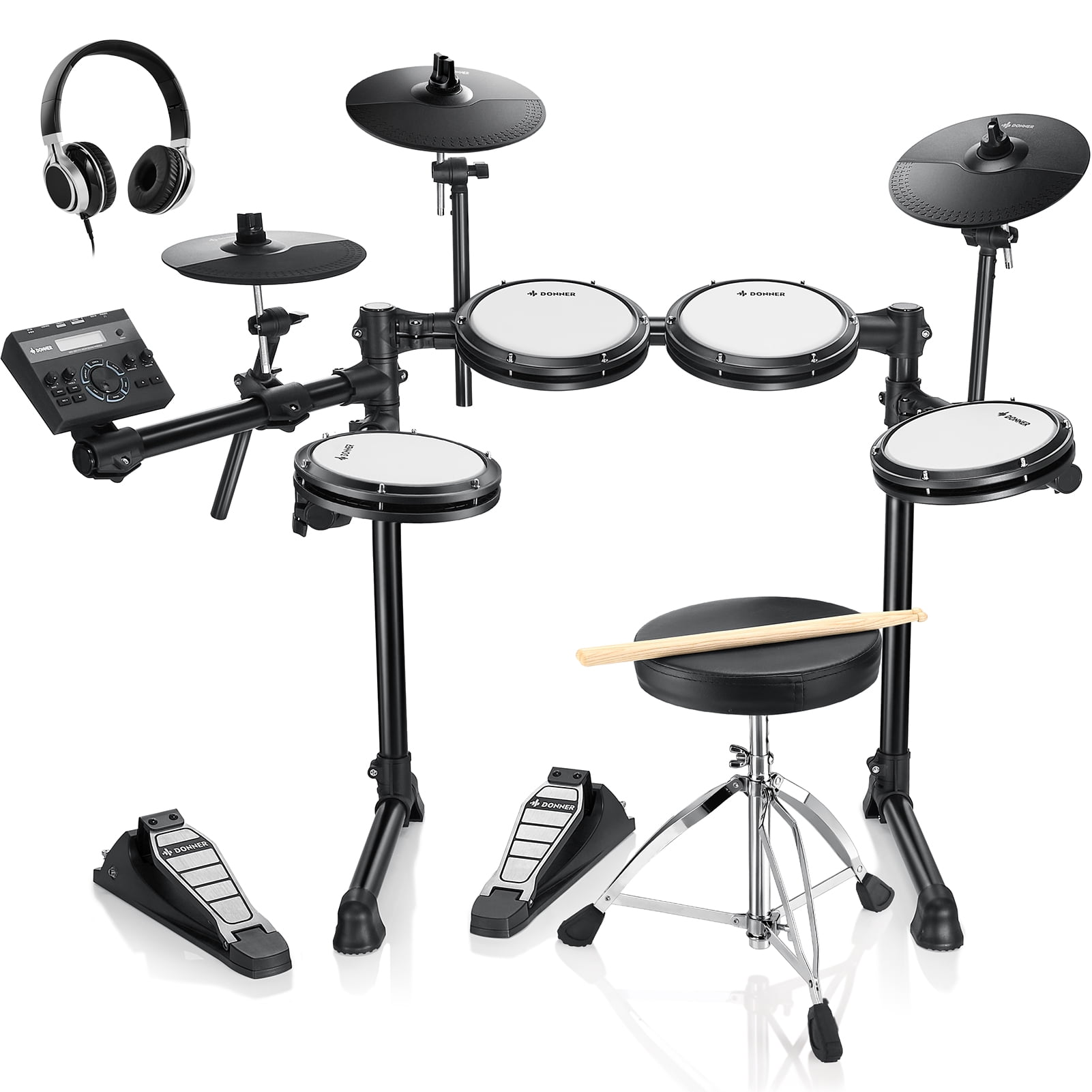 Donner Ded-200 New Lite Electronic Drum Set 7-Piece photo 1