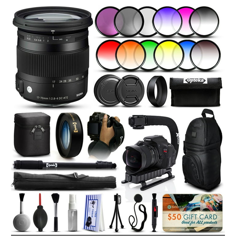 Sigma 17-70mm F2.8-4 DC Macro OS HSM Kits - Walmart.com