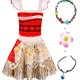 thumbnail image 1 of Vestido De Estilo Étnico, Disfraz Con Mangas De Volante Elegante Con Accesorios De Corola Flor Collar Para Fiesta De Cumpleaños Navidad Para Niñas, 1 of 4